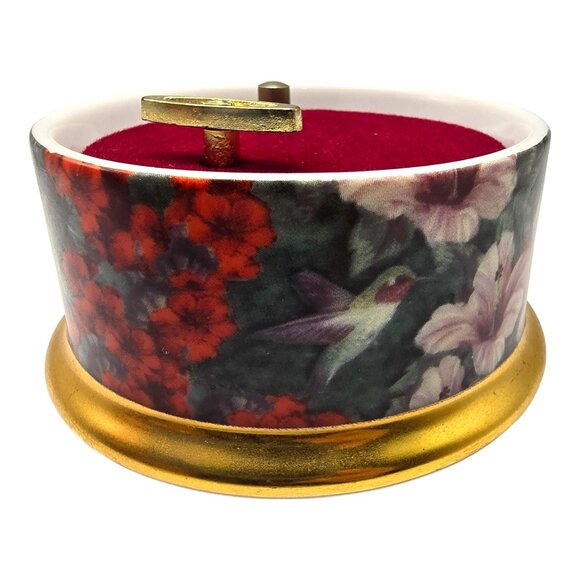 Rufous Hummingbird Music Box 1994 Lena Liu Ardleigh-Elliott Beethoven Ode to Joy - Picture 10 of 13